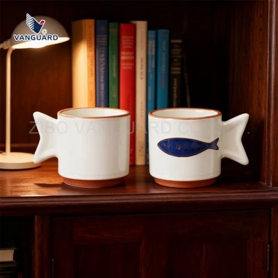 Tasse en céramique de queue de poisson